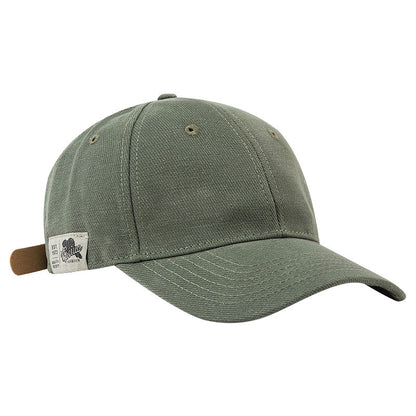 Vintage Cotton Baseball Cap for Men Women, Soft Unstructured Dad Hat, Casual Plain Curved Brim Cap with Adjustable Strap