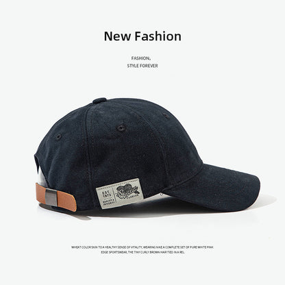 Vintage Cotton Baseball Cap for Men Women, Soft Unstructured Dad Hat, Casual Plain Curved Brim Cap with Adjustable Strap